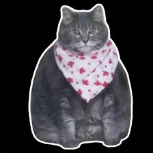 Схема вышивки «Толстый кот»