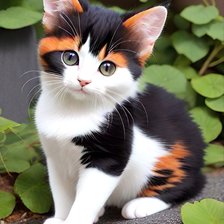 Схема вышивки «Котик»