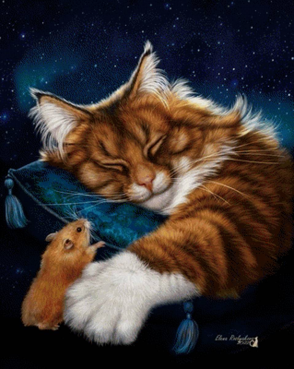 рыжий кот - животное - предпросмотр