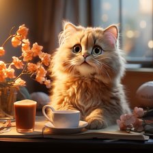 Схема вышивки «Жду на чай»