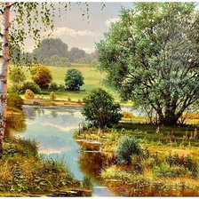 Схема вышивки «Пейзаж»