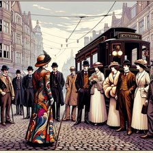 Схема вышивки «Уличная красотка»