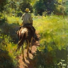 Схема вышивки «Конная прогулка»