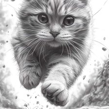 Схема вышивки «На мягких лапах»