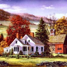 Схема вышивки «Уютный дом»