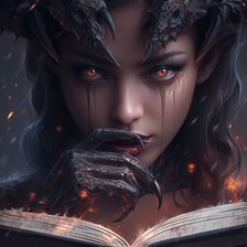 Схема вышивки «Демонесса»