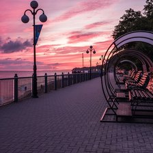 Схема вышивки «Закат Светлогорск»