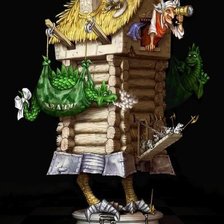 Схема вышивки «Избушка Бабкина»