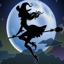 Схема вышивки «Ведьмочка»