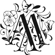 Схема вышивки «монограмма»