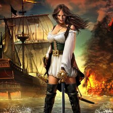 Схема вышивки «Морское сражение»