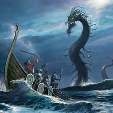 Схема вышивки «Морской дракон»