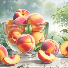 Схема вышивки «Персики»