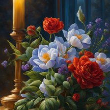 свеча горела