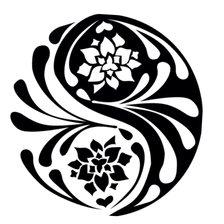 Схема вышивки «инь»