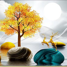 Схема вышивки «Лось»