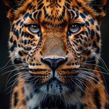 Схема вышивки «Леопард»