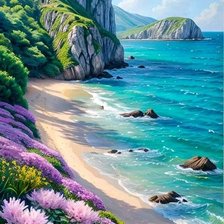 Схема вышивки «На берегу»