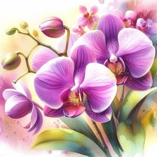 Схема вышивки «Орхидея 3»