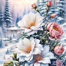 Схема вышивки «Снежная красота»