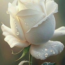 Схема вышивки «Белая роза»