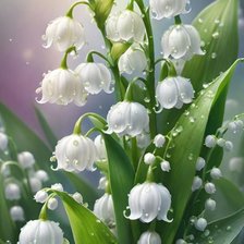 Схема вышивки «Ландыши»