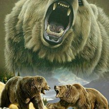 Схема вышивки «Дух медведя»