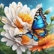 Схема вышивки «Бабочка»