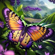 Схема вышивки «Бабочка»