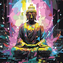 Схема вышивки «будда цв»