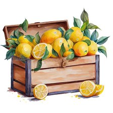 Схема вышивки «Лимоны»