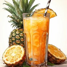 Схема вышивки «Коктейль с какосом»