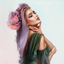 Схема вышивки «эльфийка»