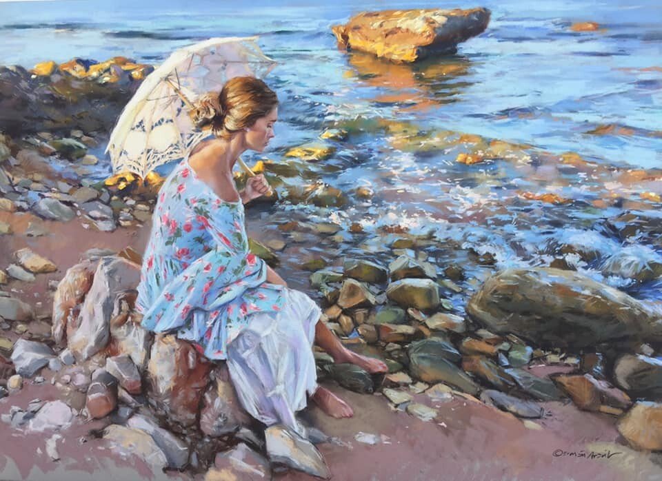 Девушка и море - оригинал