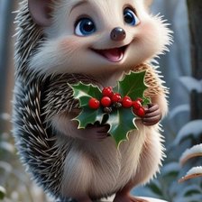 Схема вышивки «Ежик»