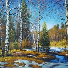 Схема вышивки «Пейзаж»