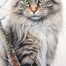 Схема вышивки «Мейн-кун»