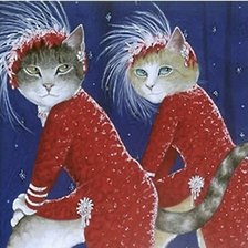 Схема вышивки «"Чикаго"по-кошачьи»