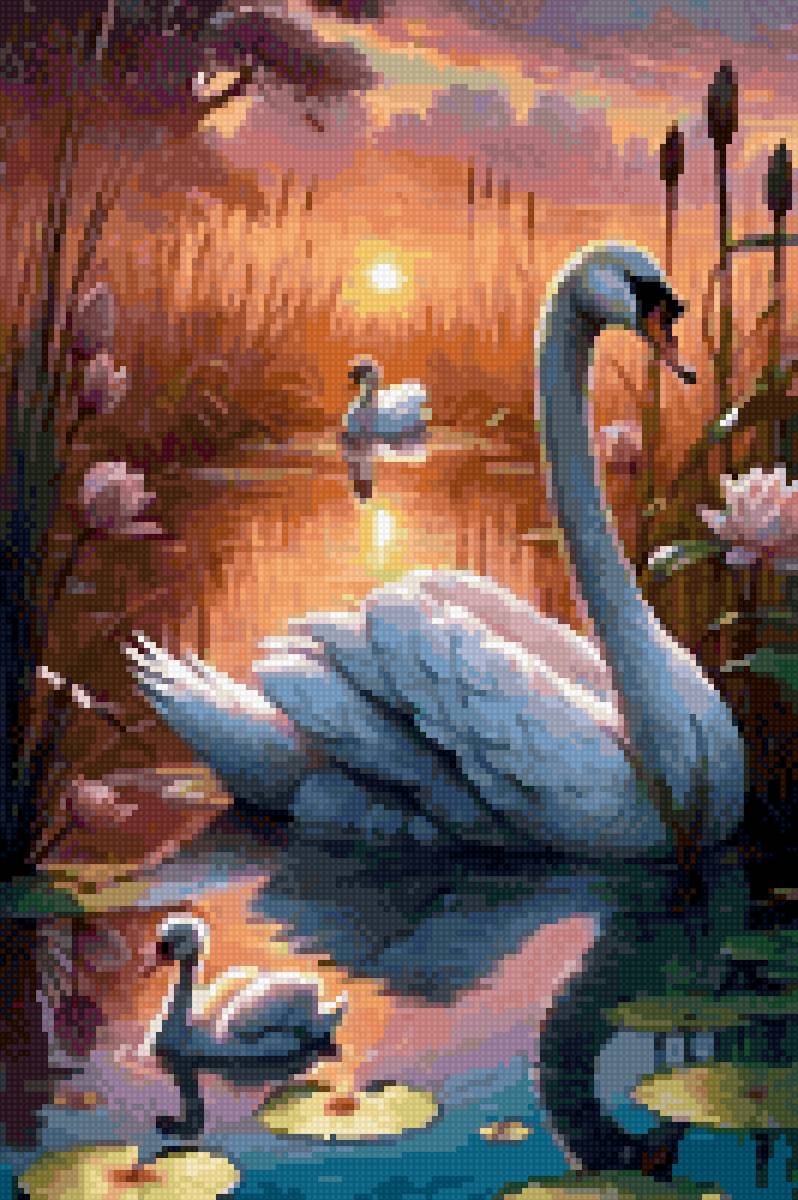 Лебеди - предпросмотр