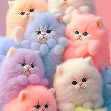 Схема вышивки «Котята»