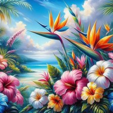 Схема вышивки «Тропики»