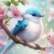 Схема вышивки «Птичка»