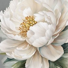 Схема вышивки «Пион»