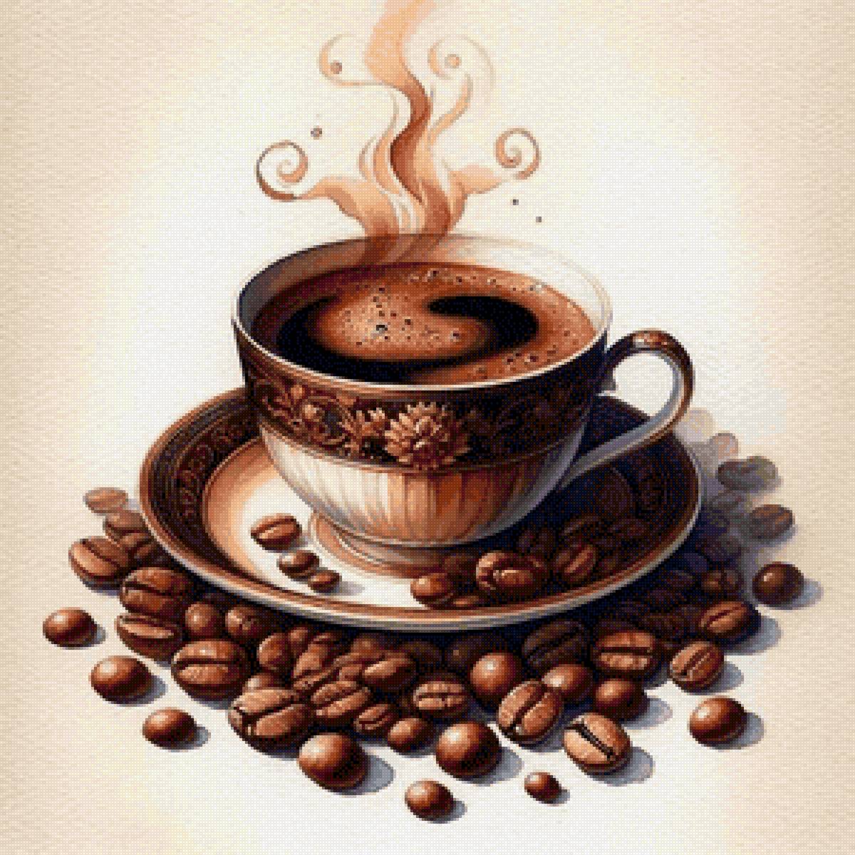 Кофейный аромат - чашка, натюрморт, кофе - предпросмотр