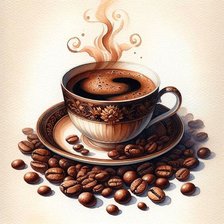 Схема вышивки «Кофейный аромат»