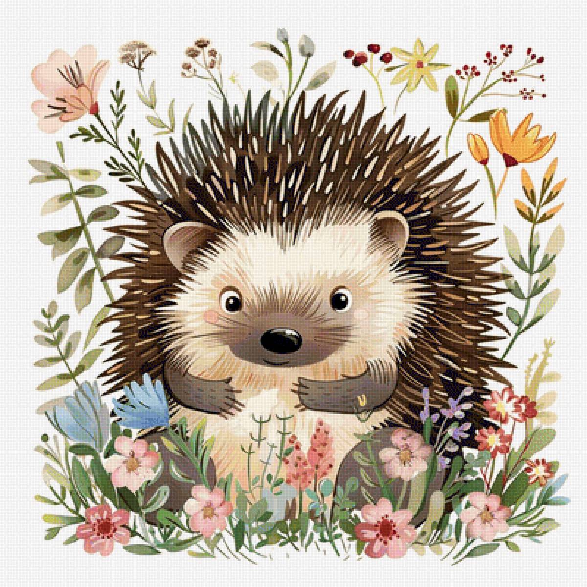 Cute Spring Animals - Hedgehog - spring, cute, animal, hedgehog - предпросмотр