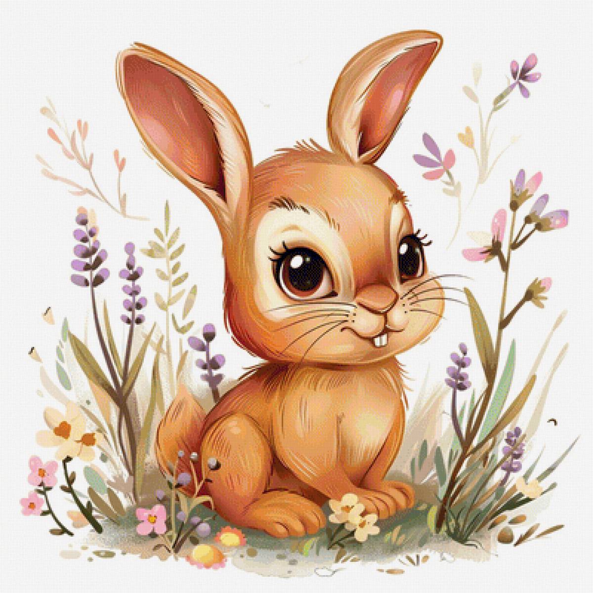 Cute Spring Animals - Rabbit - animal, rabbit, spring, cute - предпросмотр