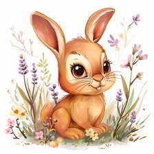 Cute Spring Animals - Rabbit