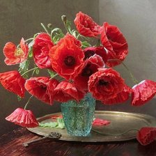 Схема вышивки «Маки»