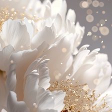 Схема вышивки «пионы в золоте»